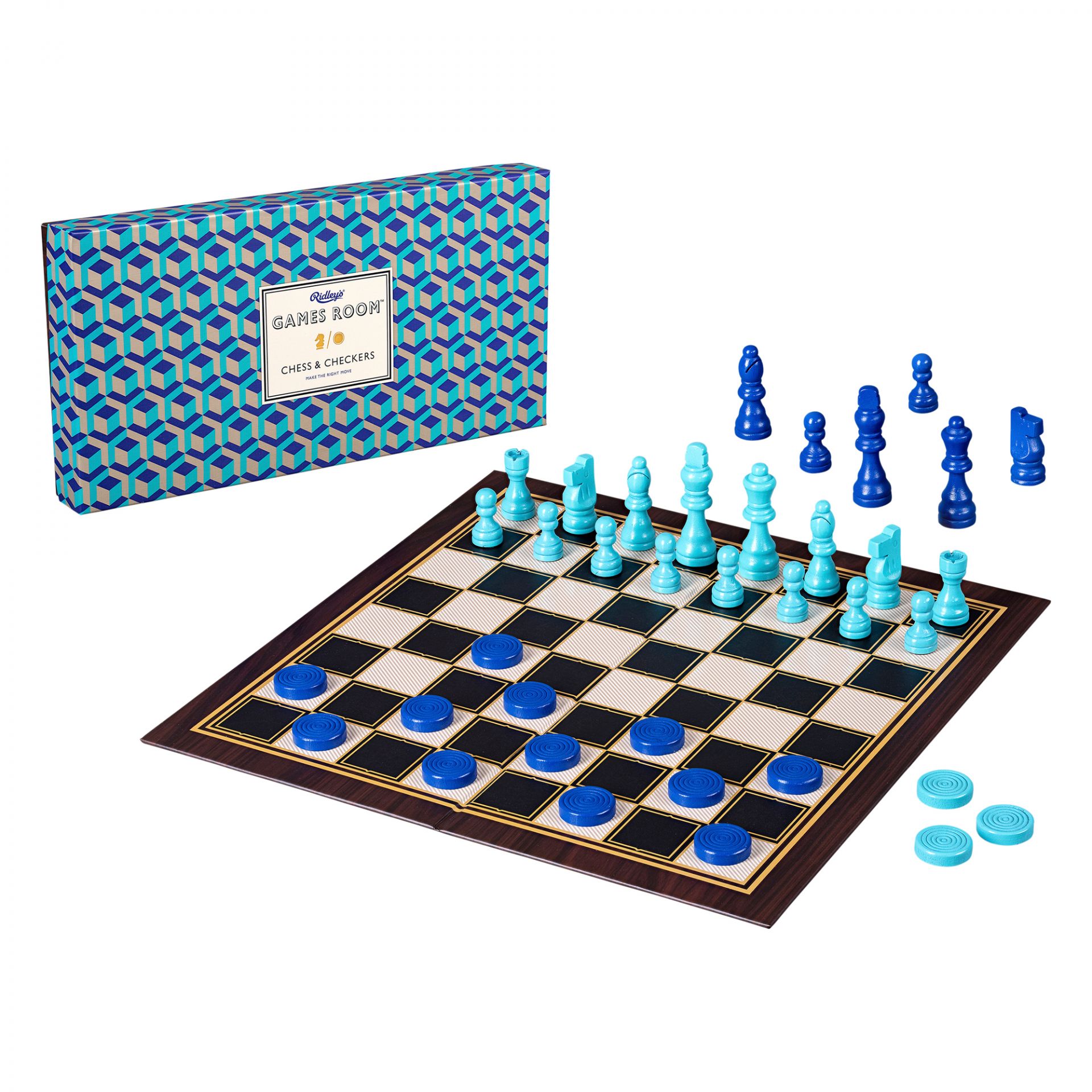Chess &amp; Checkers set Wild &amp; Wolf